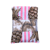 Recycled Plastic Gold Pineapple Compact, Sand Free, Fast Drying Beach/Travel Towel- 'Candy Pink'