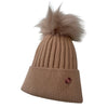 Camel Luxe Single Pom Cashmere Hat