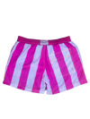 Summer Pink Stripe Recycled Plastic Quick Dry Swim Shorts