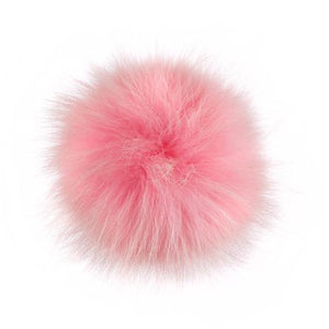 Faux Fur Baby Pink Pom Pom
