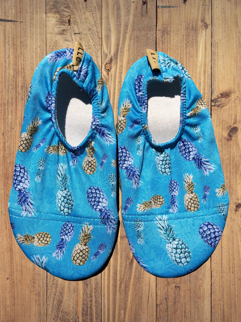 Non Slip, Heat Resistant Shoes- 'Blue Pineapple'